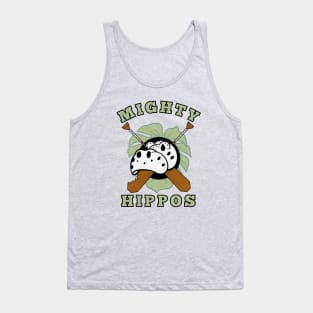 Mighty Hippos (w/ text) Tank Top